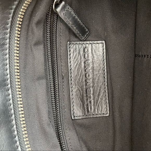 CLUB MONACO LINEN/LEATHER CLUTCH - Picture 10 of 12